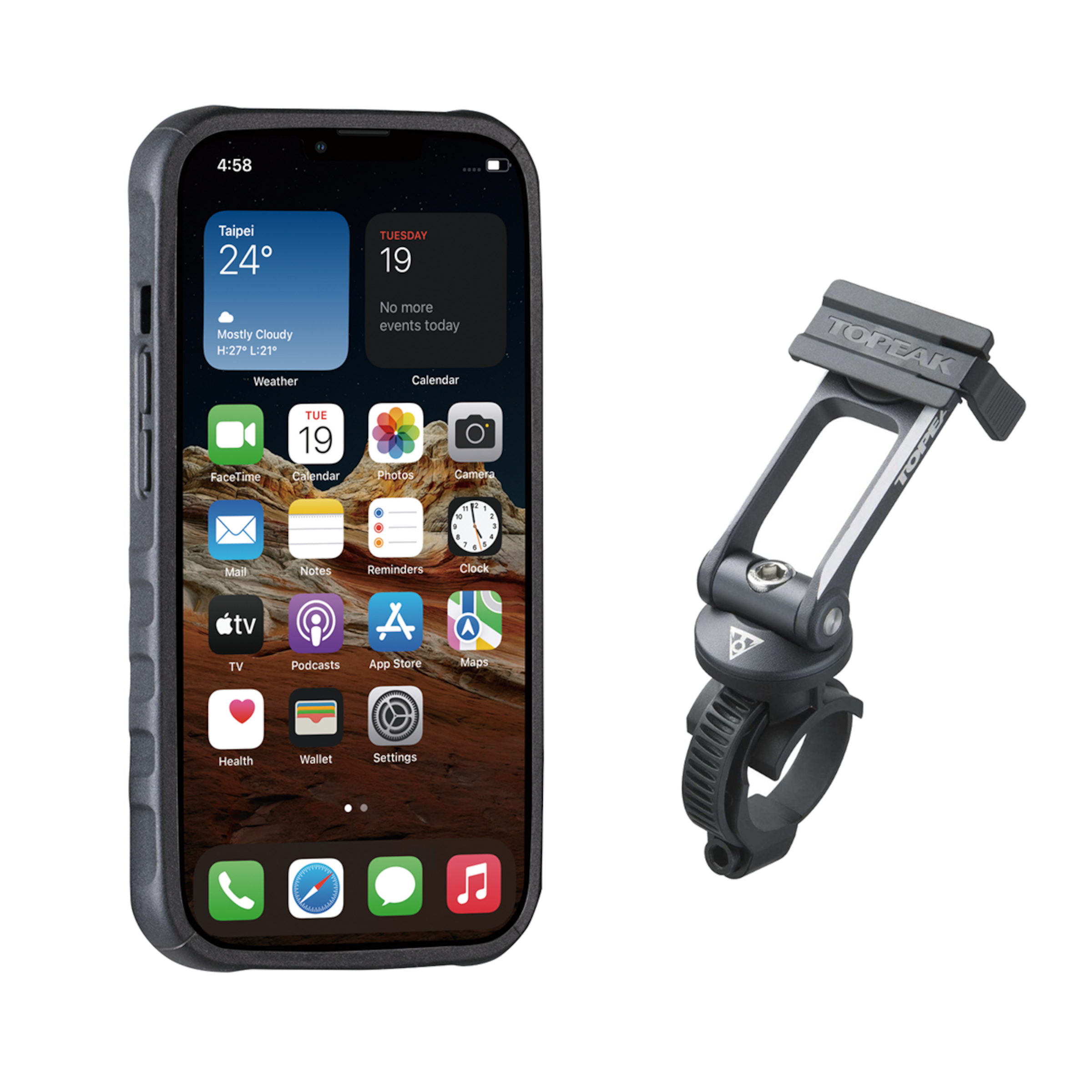 Topeak RideCase Phone Case For IPhone 13 Incl. RideCase Mount 3 Topeak RideCase Phone Case For IPhone 13 Incl. RideCase Mount