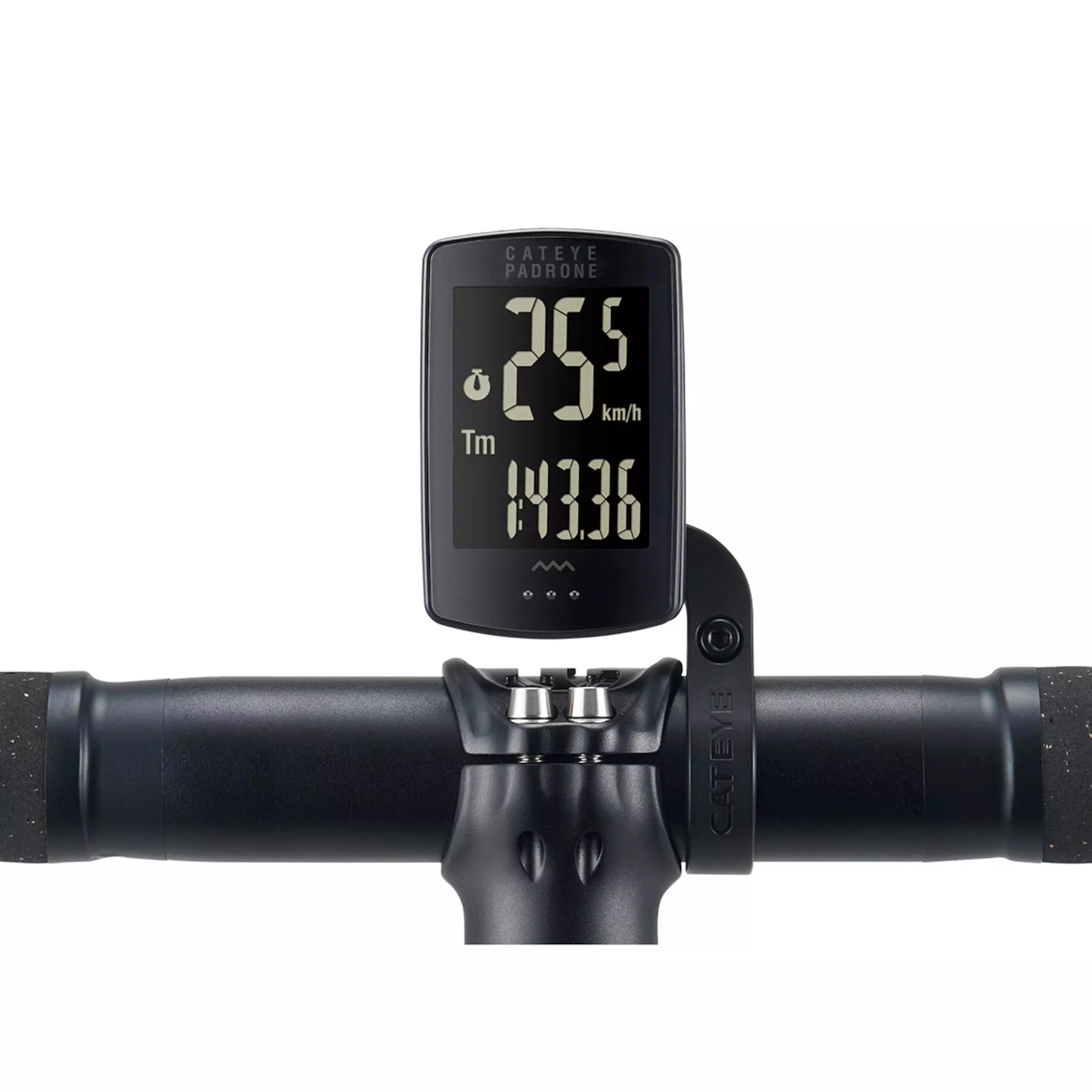 Cateye Padrone CC-PA100W Stealth Edition Bike Computer Incl. Out-Front Handlebar Mount 4 Cateye Padrone CC-PA100W Stealth Edition Bike Computer Incl. Out-Front Handlebar Mount - Image 2