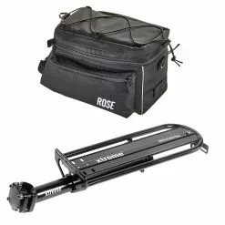 Xtreme Rack SP Seatpost Rack + Easybag Bike Bag Set